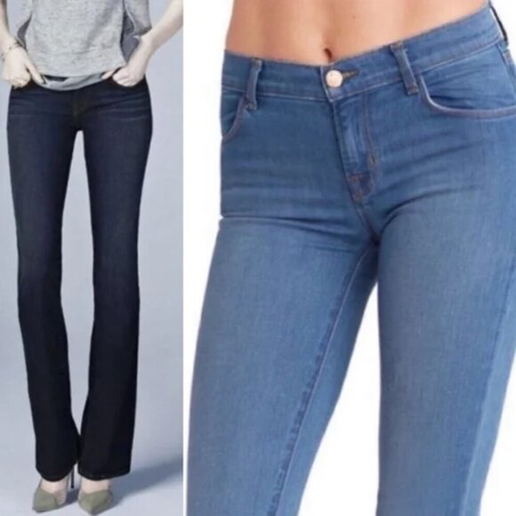 J Brand | Slim Bootcut Jeans in Lucas light blue wash - Picture 1 of 9